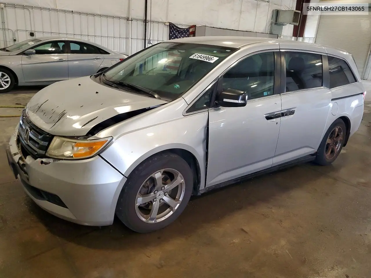 2012 Honda Odyssey Lx VIN: 5FNRL5H27CB143065 Lot: 61849966