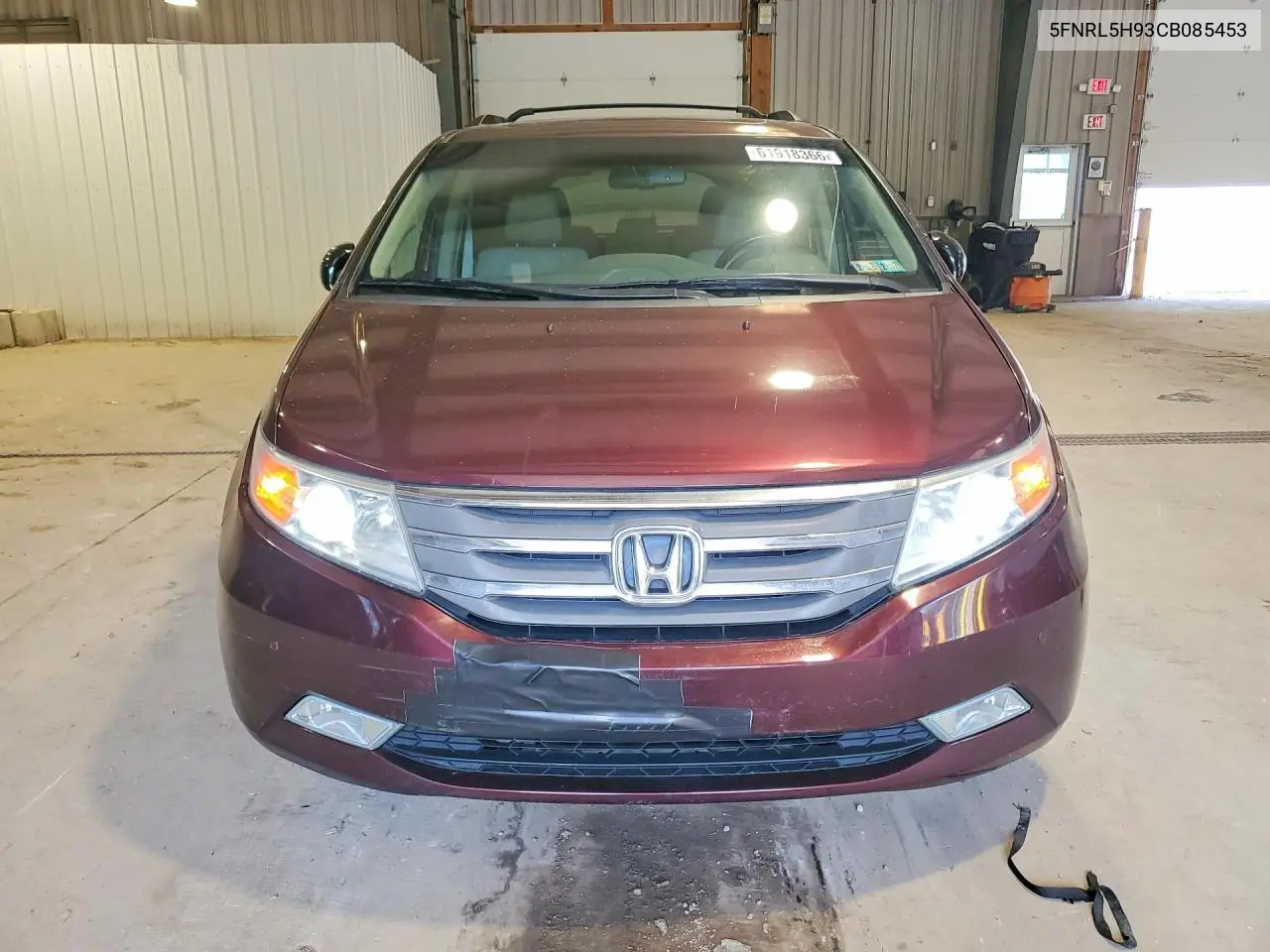 2012 Honda Odyssey Touring VIN: 5FNRL5H93CB085453 Lot: 61918366