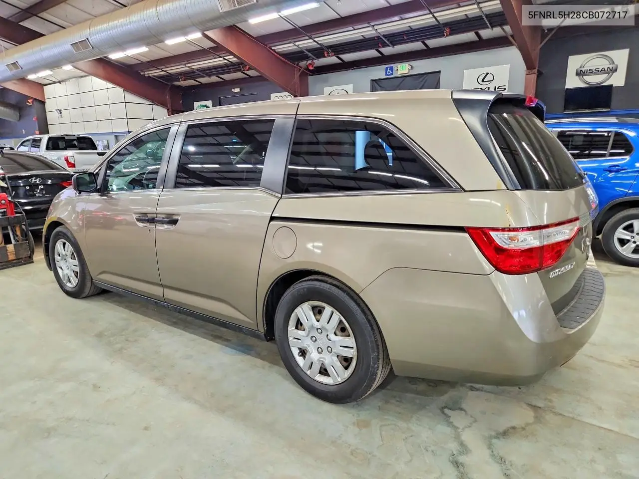 2012 Honda Odyssey Lx VIN: 5FNRL5H28CB072717 Lot: 62132176