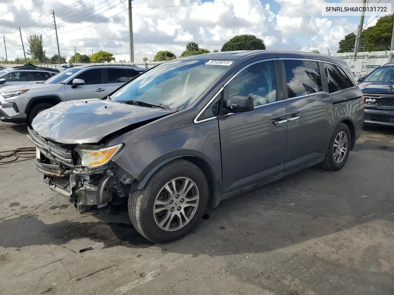 5FNRL5H68CB131722 2012 Honda Odyssey Exl