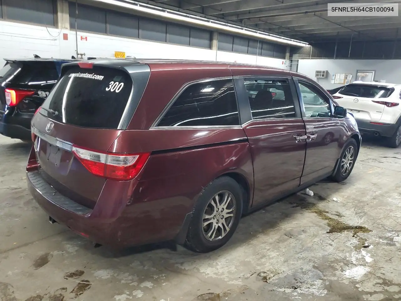 5FNRL5H64CB100094 2012 Honda Odyssey Exl