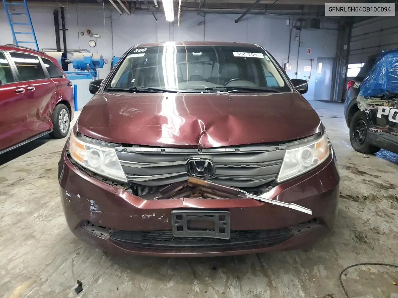 5FNRL5H64CB100094 2012 Honda Odyssey Exl