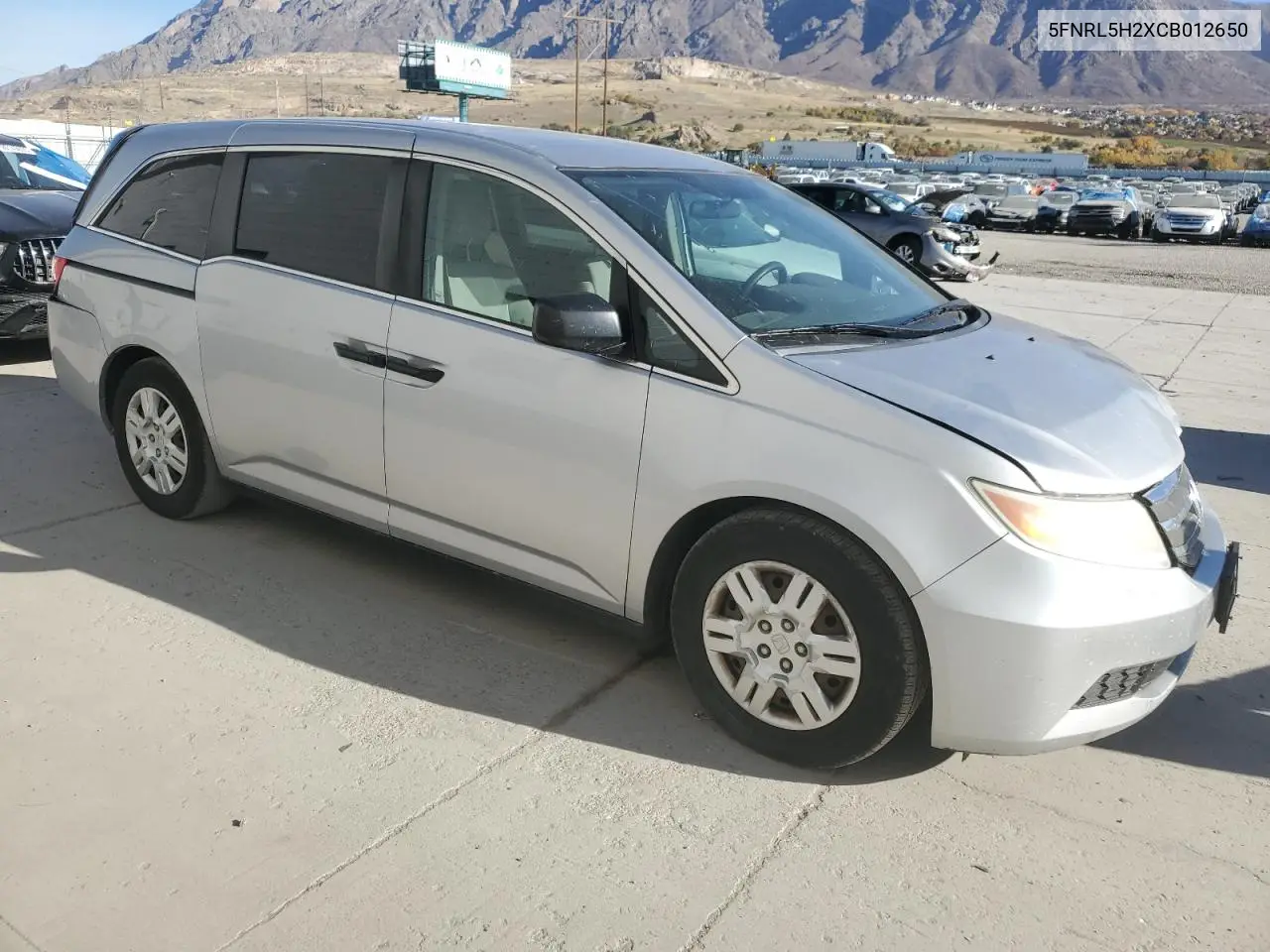 5FNRL5H2XCB012650 2012 Honda Odyssey Lx