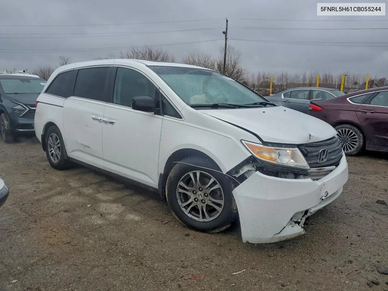 5FNRL5H61CB055244 2012 Honda Odyssey Exl