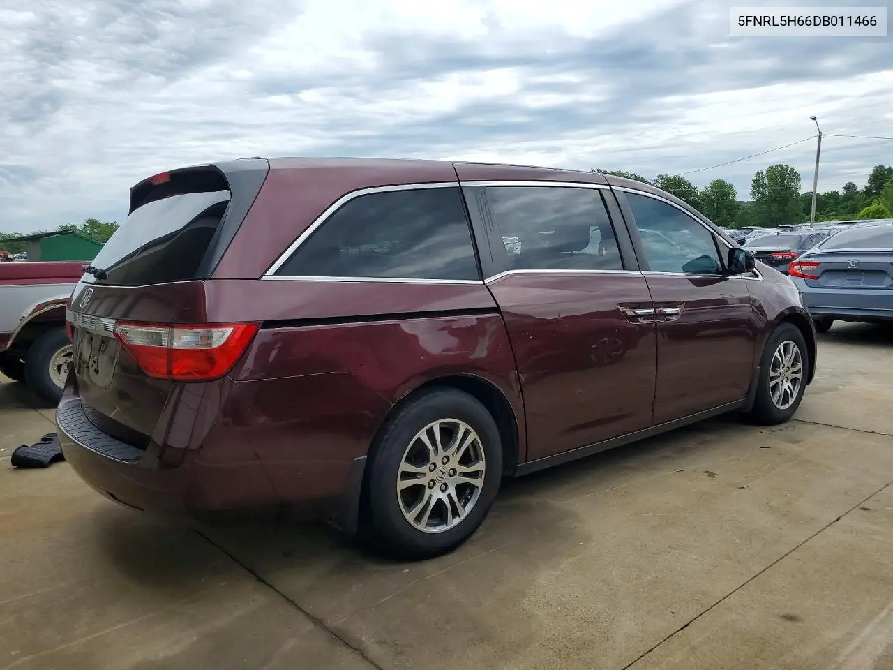 5FNRL5H66DB011466 2013 Honda Odyssey Exl