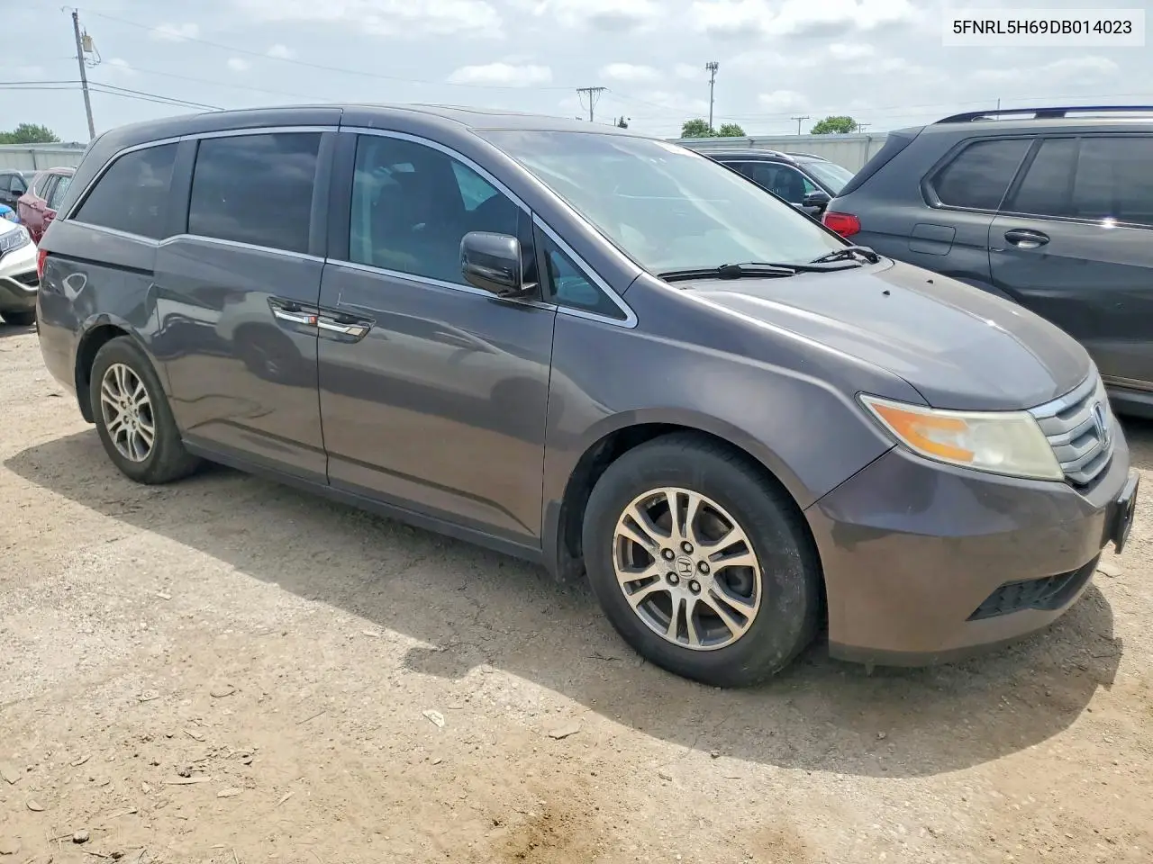 2013 Honda Odyssey Exl VIN: 5FNRL5H69DB014023 Lot: 58976576