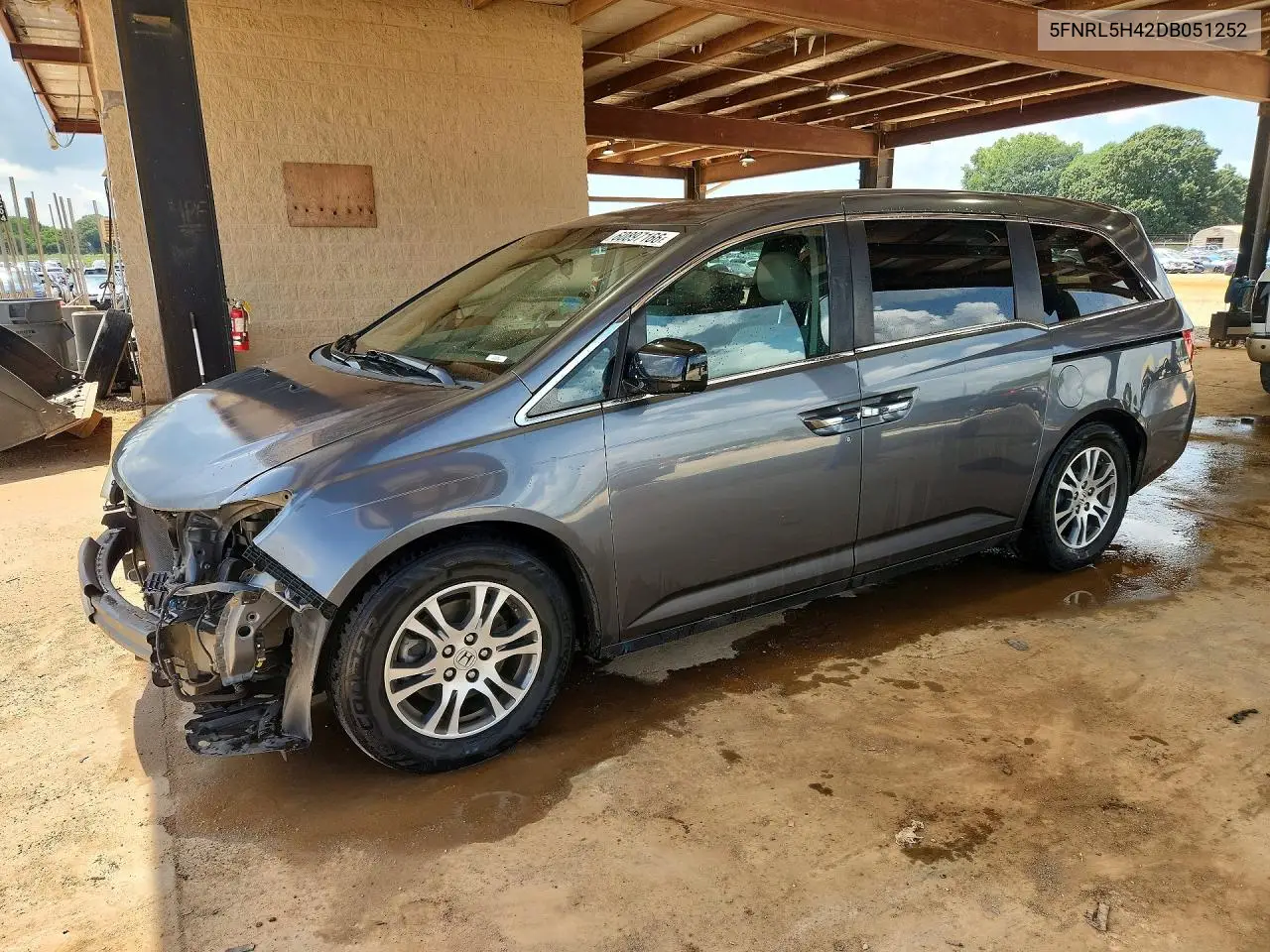 2013 Honda Odyssey Ex VIN: 5FNRL5H42DB051252 Lot: 60897166
