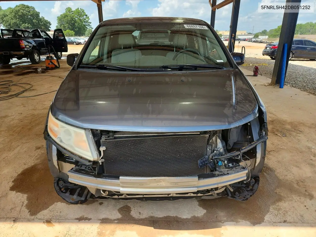 2013 Honda Odyssey Ex VIN: 5FNRL5H42DB051252 Lot: 60897166