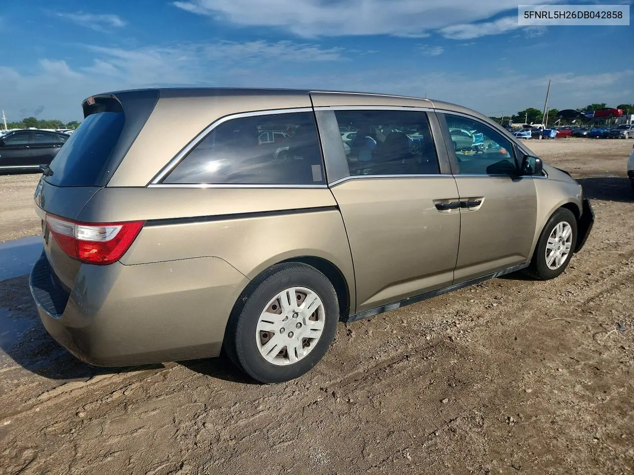 2013 Honda Odyssey Lx VIN: 5FNRL5H26DB042858 Lot: 61136106