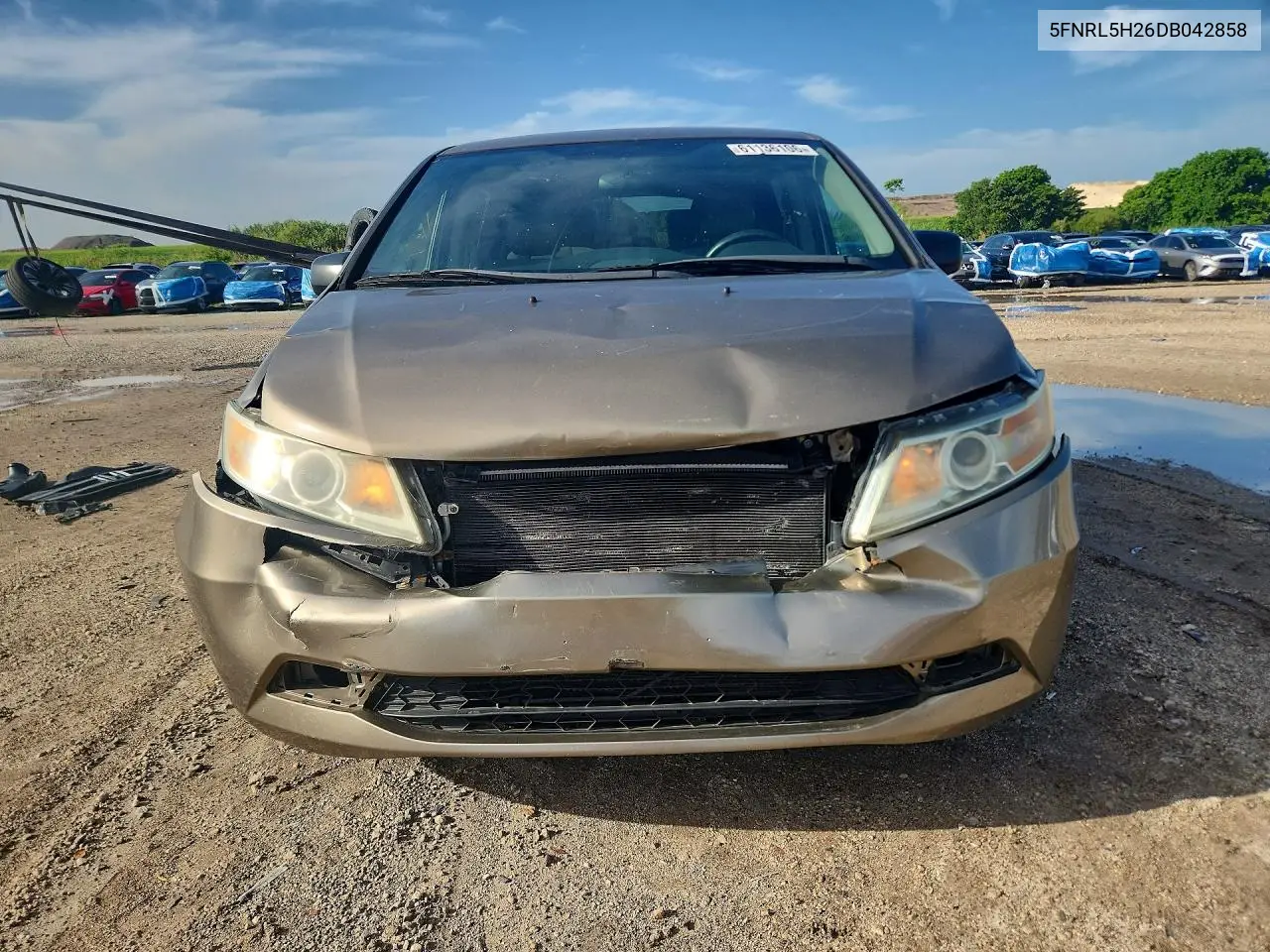 2013 Honda Odyssey Lx VIN: 5FNRL5H26DB042858 Lot: 61136106