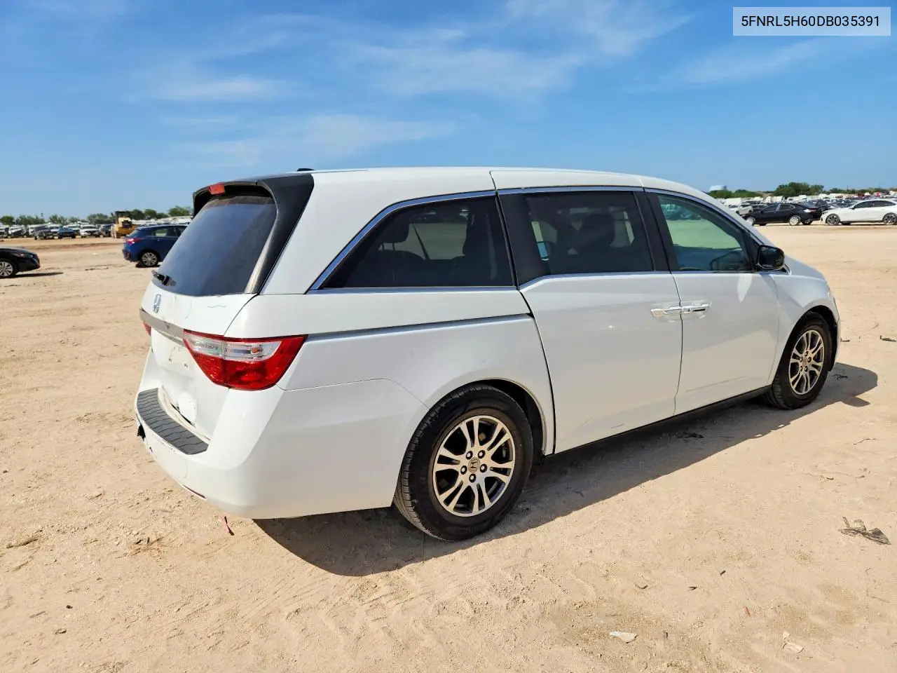 2013 Honda Odyssey Exl VIN: 5FNRL5H60DB035391 Lot: 61486916