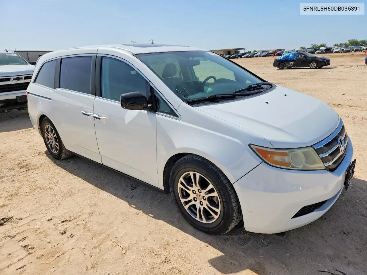 2013 Honda Odyssey Exl VIN: 5FNRL5H60DB035391 Lot: 61486916