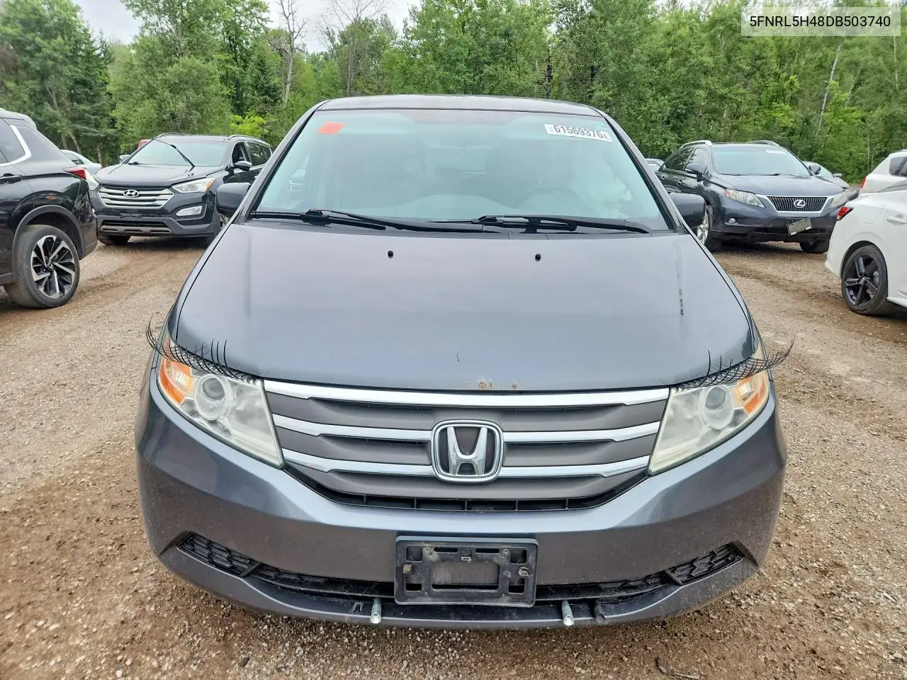 2013 Honda Odyssey Ex VIN: 5FNRL5H48DB503740 Lot: 61569376