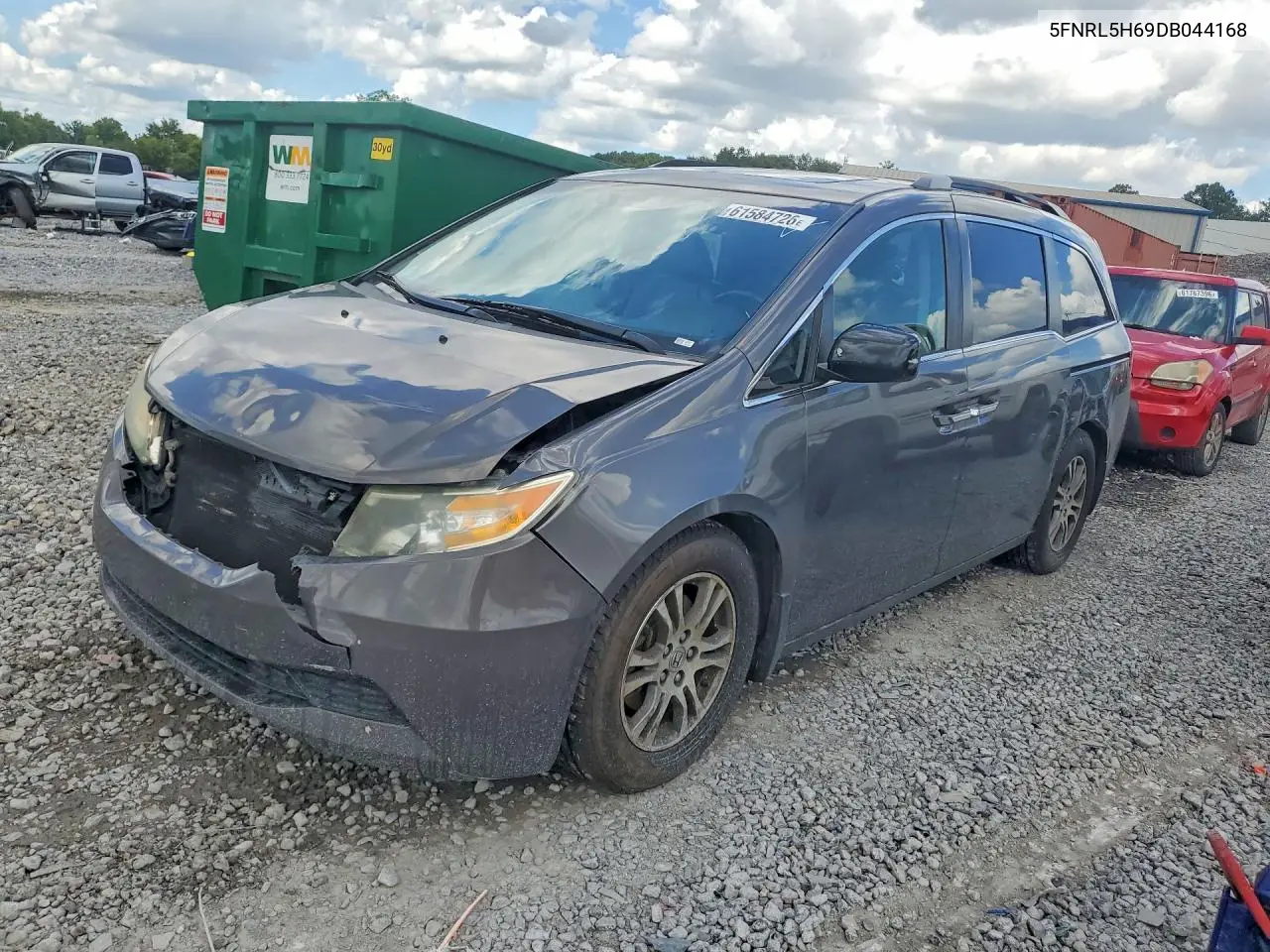 2013 Honda Odyssey Exl VIN: 5FNRL5H69DB044168 Lot: 61584726