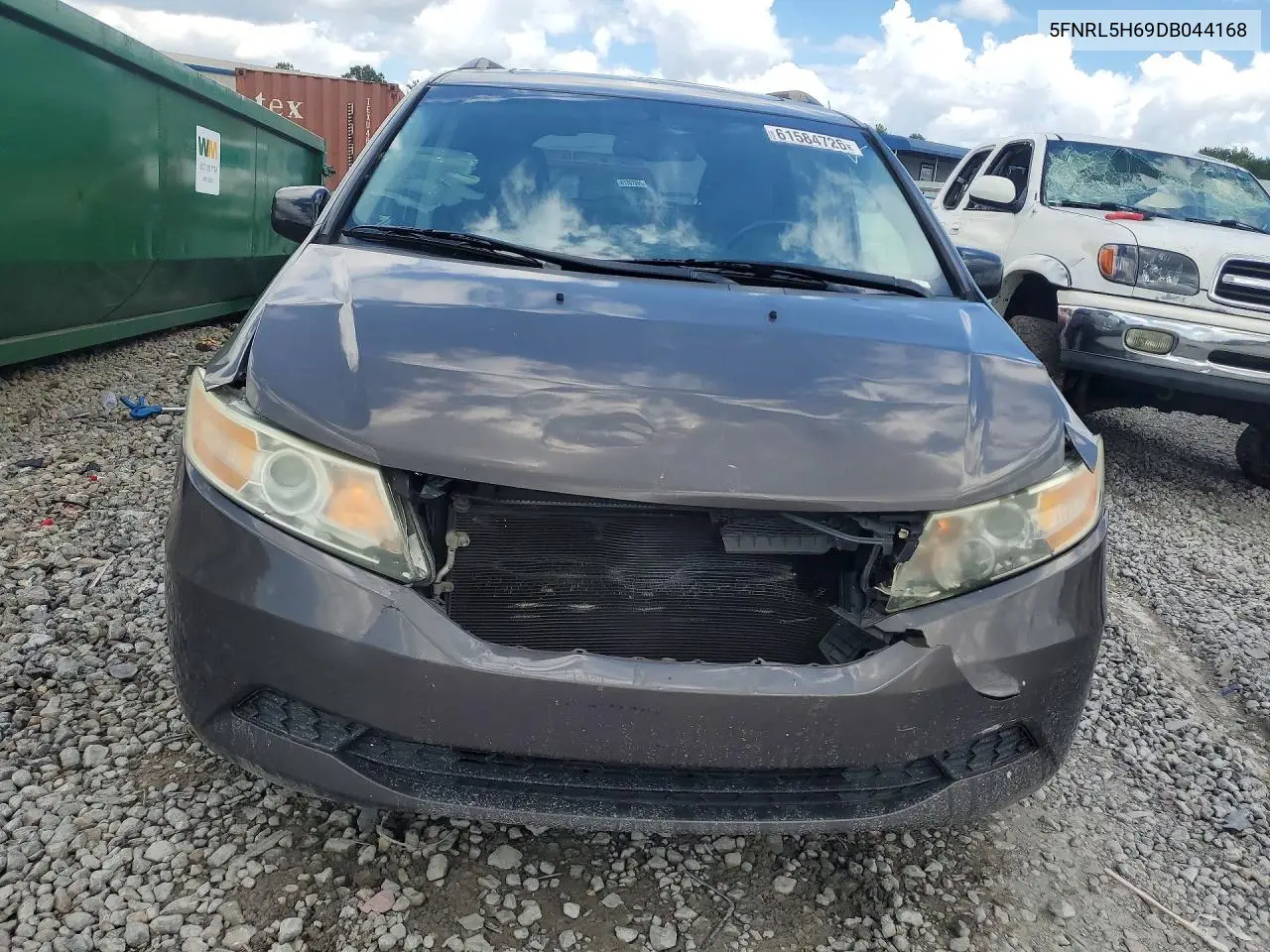 2013 Honda Odyssey Exl VIN: 5FNRL5H69DB044168 Lot: 61584726