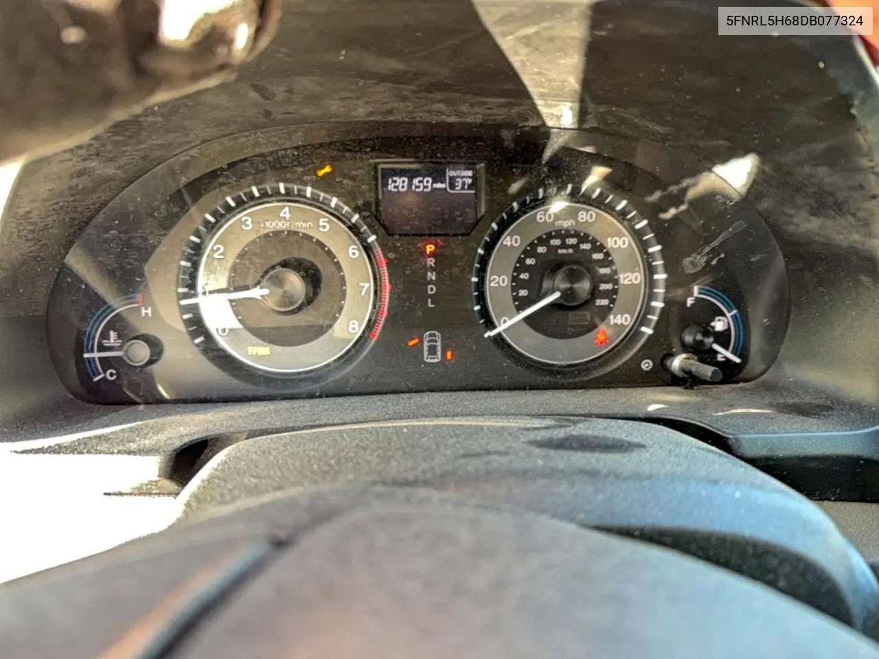 5FNRL5H68DB077324 2013 Honda Odyssey Exl