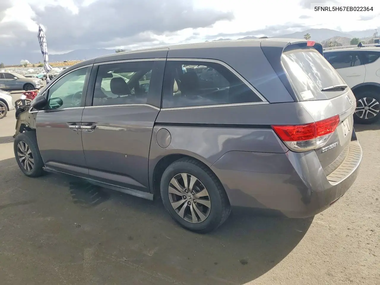 2014 Honda Odyssey Exl VIN: 5FNRL5H67EB022364 Lot: 55212856