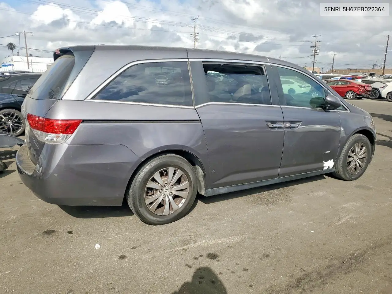 2014 Honda Odyssey Exl VIN: 5FNRL5H67EB022364 Lot: 55212856
