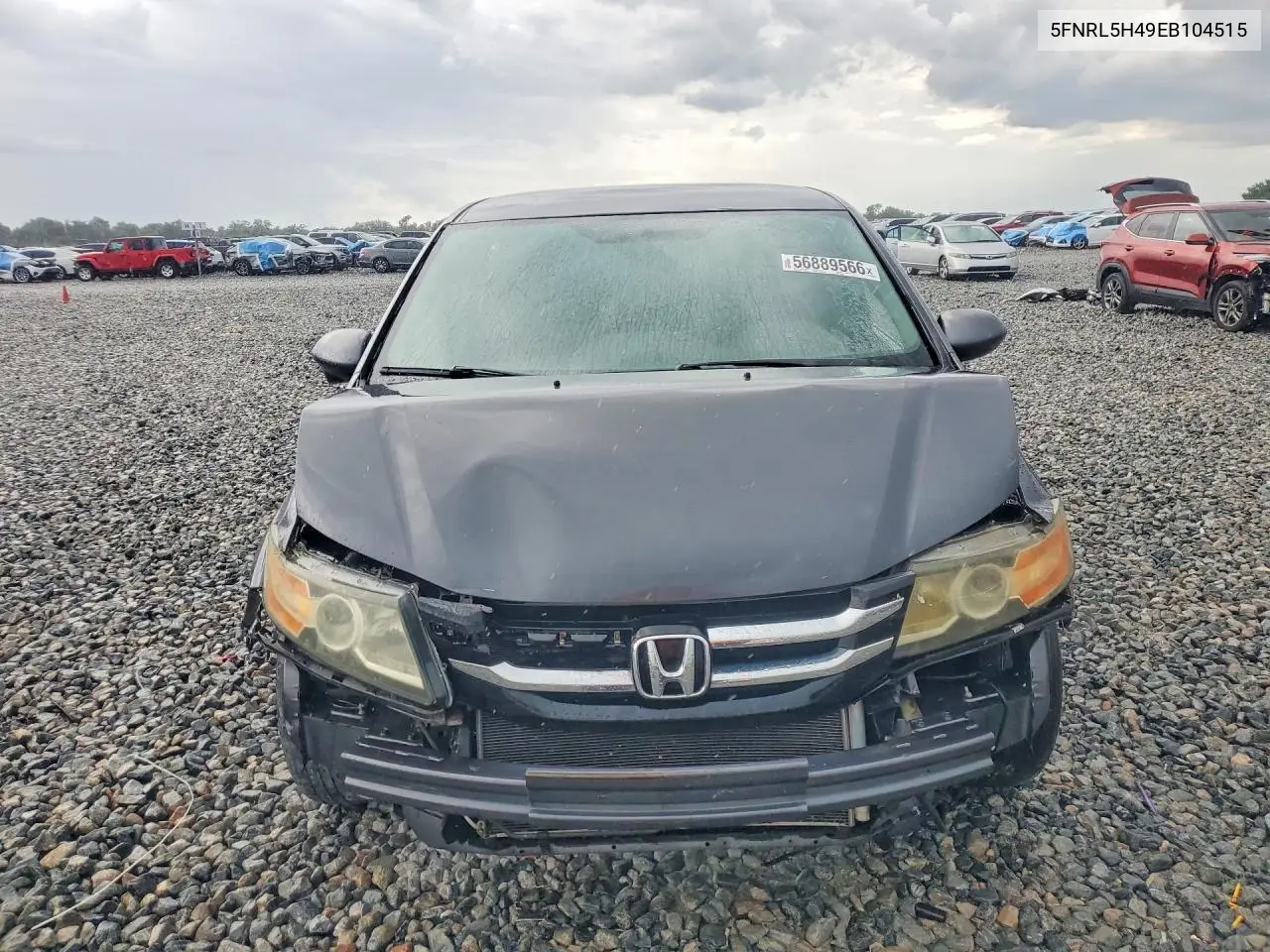 2014 Honda Odyssey Ex VIN: 5FNRL5H49EB104515 Lot: 56889566