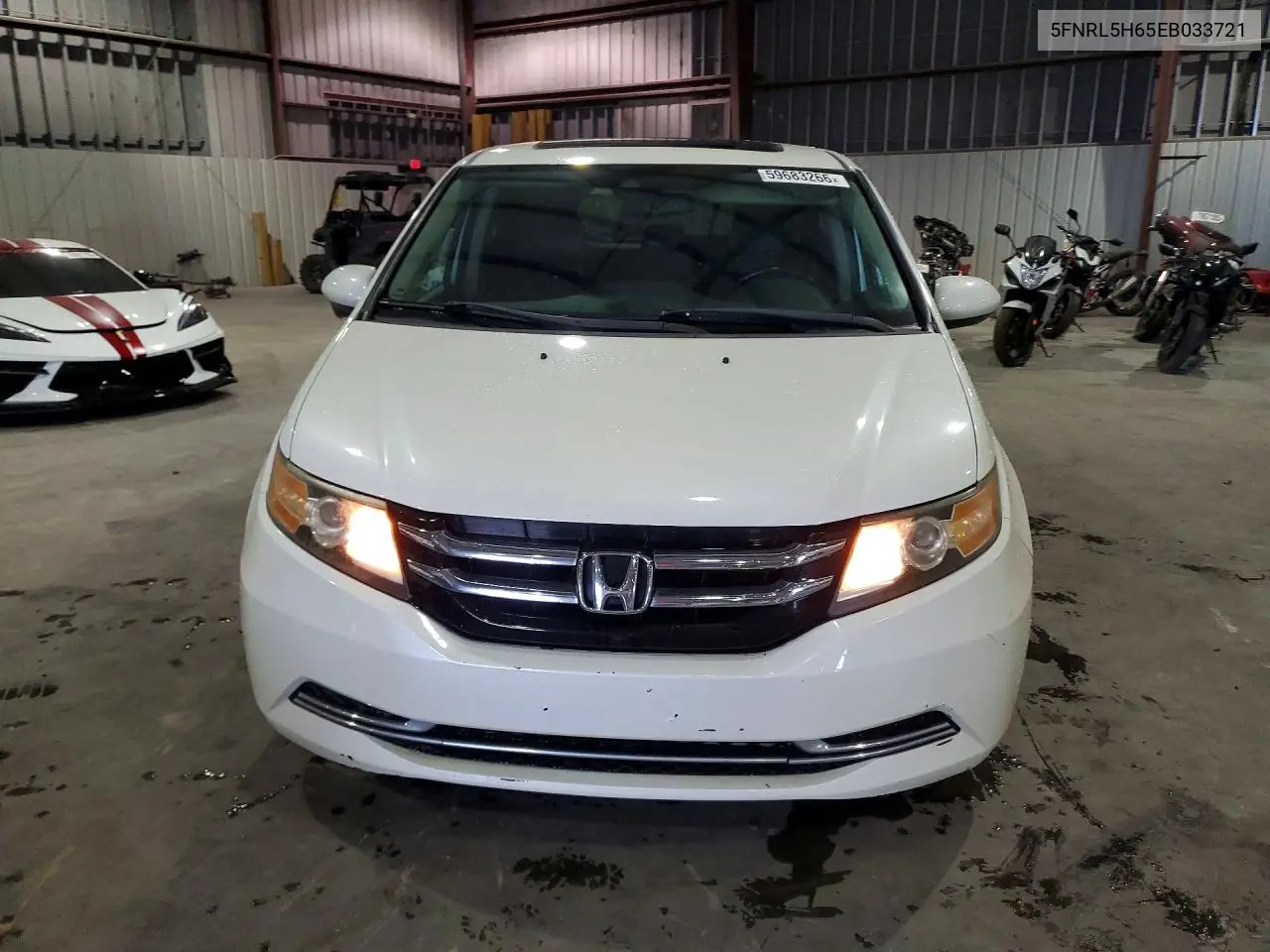 2014 Honda Odyssey Exl VIN: 5FNRL5H65EB033721 Lot: 59683266