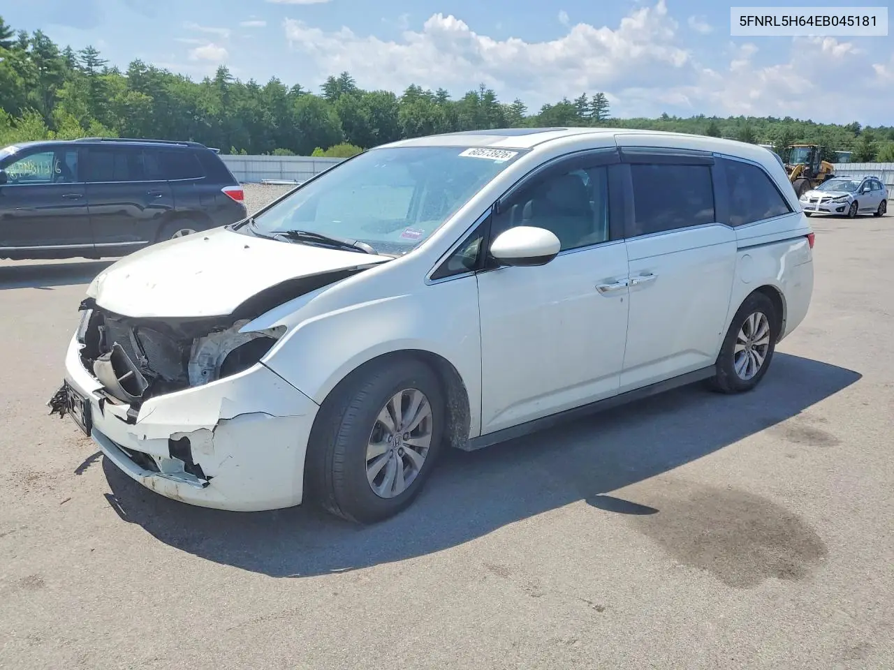 2014 Honda Odyssey Exl VIN: 5FNRL5H64EB045181 Lot: 60573926