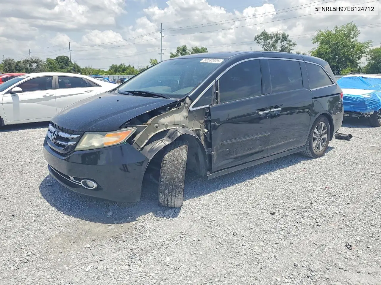 2014 Honda Odyssey Touring/Touring Elite VIN: 5FNRL5H97EB124712 Lot: 60580606