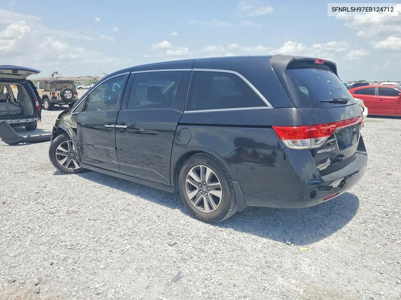 2014 Honda Odyssey Touring/Touring Elite VIN: 5FNRL5H97EB124712 Lot: 60580606