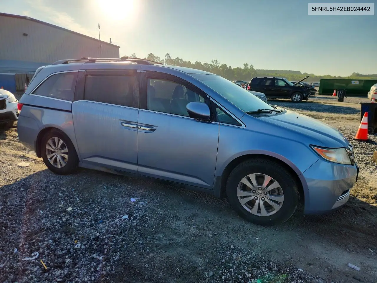2014 Honda Odyssey Ex VIN: 5FNRL5H42EB024442 Lot: 60935726