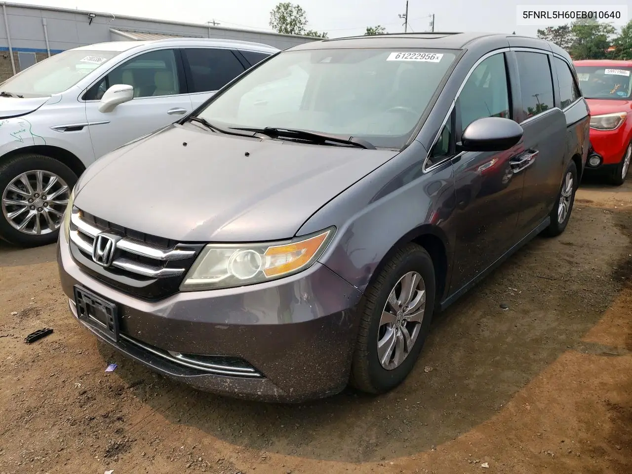 2014 Honda Odyssey Exl VIN: 5FNRL5H60EB010640 Lot: 61222956