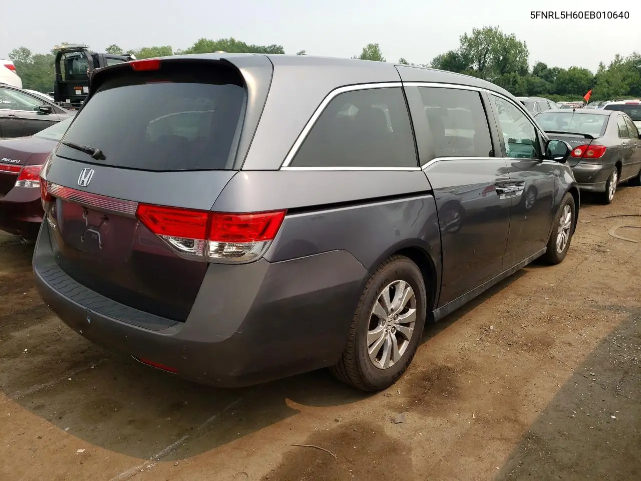2014 Honda Odyssey Exl VIN: 5FNRL5H60EB010640 Lot: 61222956