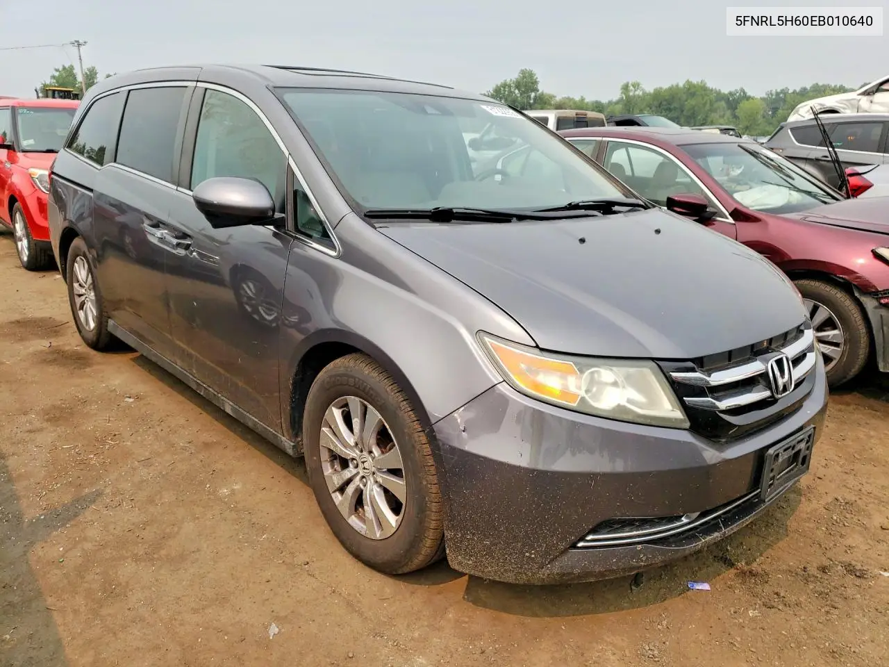 2014 Honda Odyssey Exl VIN: 5FNRL5H60EB010640 Lot: 61222956
