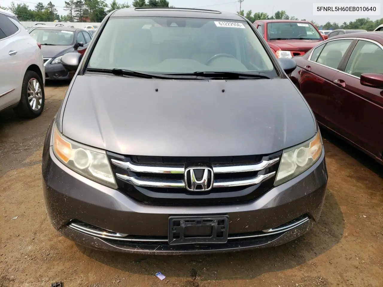 2014 Honda Odyssey Exl VIN: 5FNRL5H60EB010640 Lot: 61222956