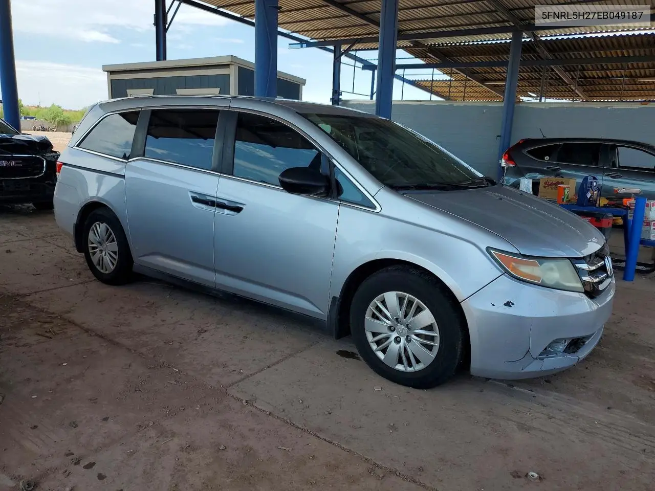 5FNRL5H27EB049187 2014 Honda Odyssey Lx