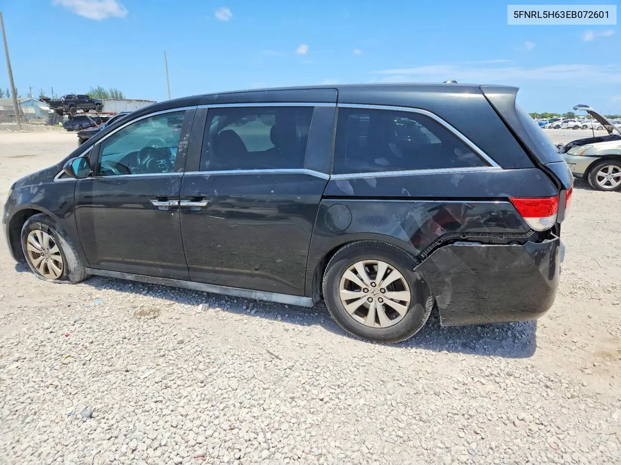 2014 Honda Odyssey Exl VIN: 5FNRL5H63EB072601 Lot: 61981996