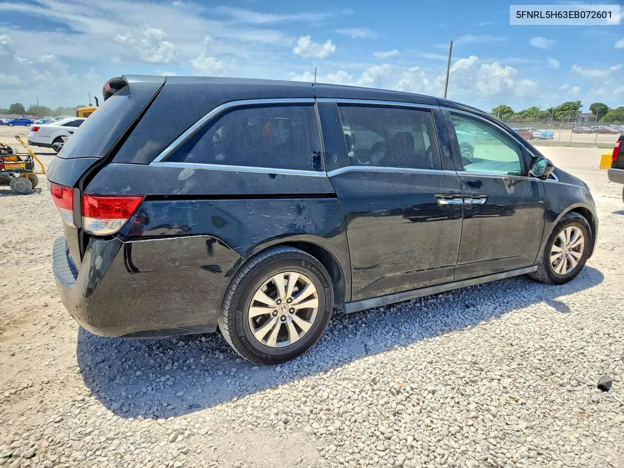 2014 Honda Odyssey Exl VIN: 5FNRL5H63EB072601 Lot: 61981996