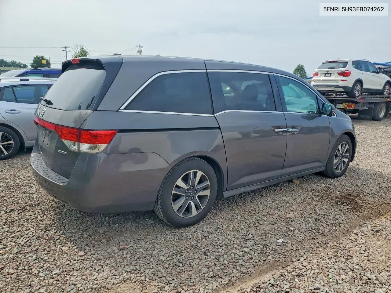 2014 Honda Odyssey Touring VIN: 5FNRL5H93EB074262 Lot: 62082366