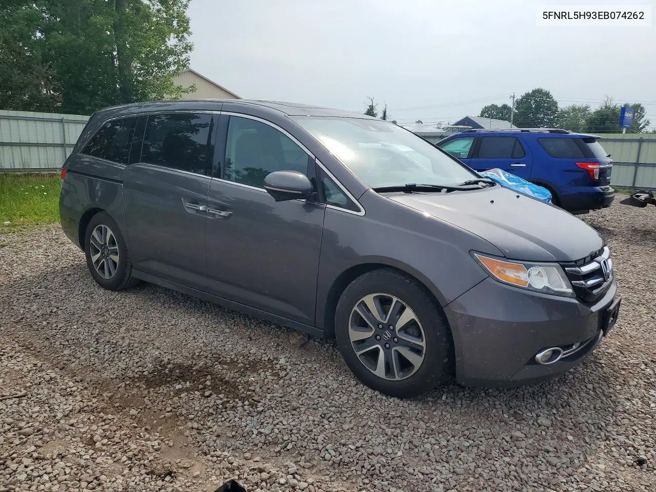 2014 Honda Odyssey Touring VIN: 5FNRL5H93EB074262 Lot: 62082366