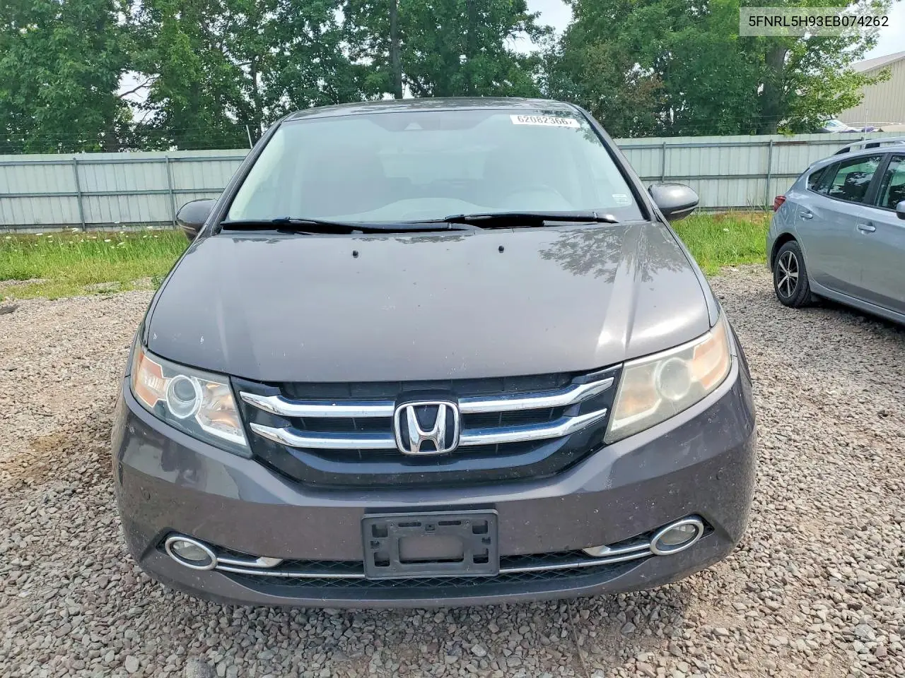 2014 Honda Odyssey Touring VIN: 5FNRL5H93EB074262 Lot: 62082366