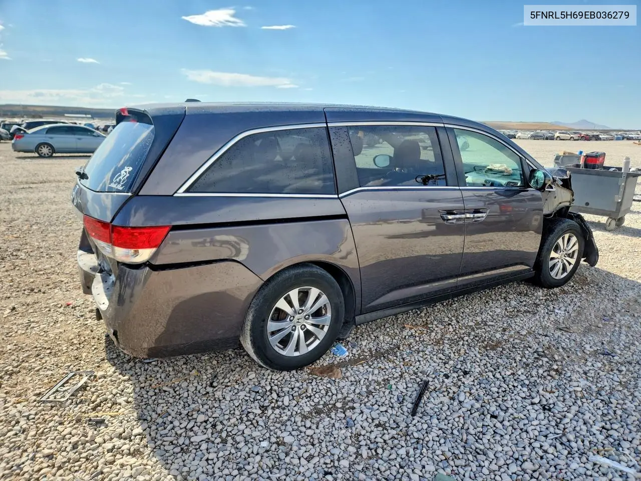 2014 Honda Odyssey Exl VIN: 5FNRL5H69EB036279 Lot: 62083706