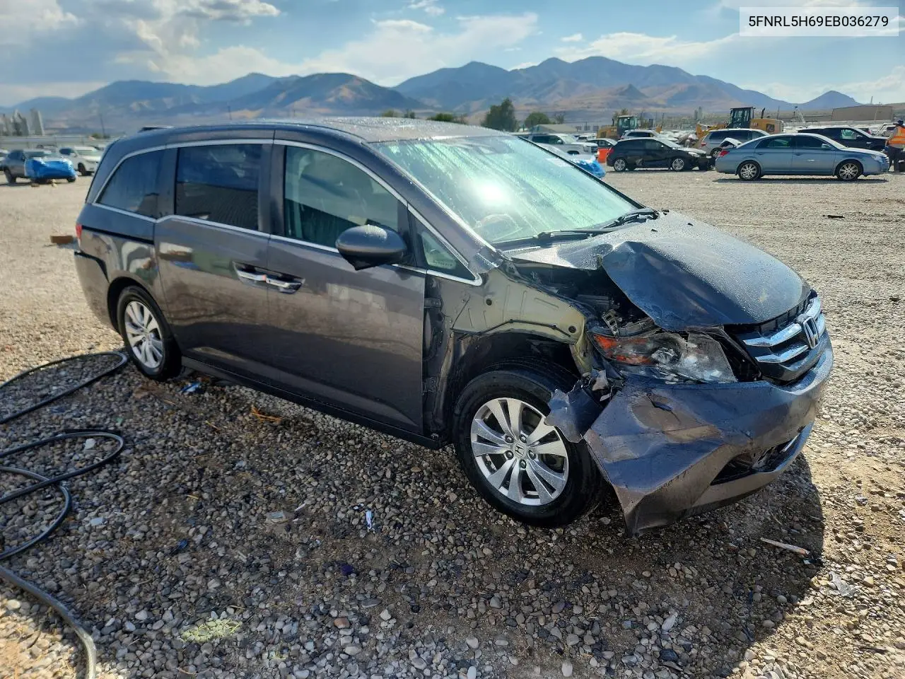 2014 Honda Odyssey Exl VIN: 5FNRL5H69EB036279 Lot: 62083706