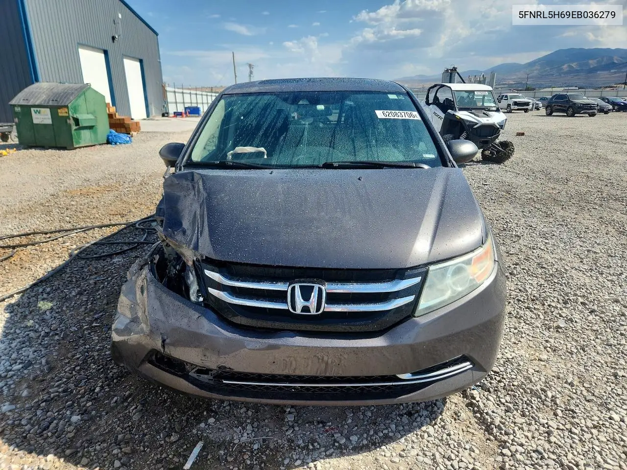 2014 Honda Odyssey Exl VIN: 5FNRL5H69EB036279 Lot: 62083706