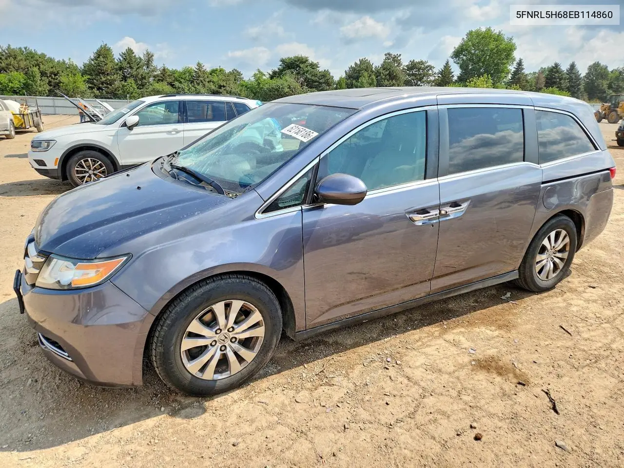 2014 Honda Odyssey Exl VIN: 5FNRL5H68EB114860 Lot: 62158186