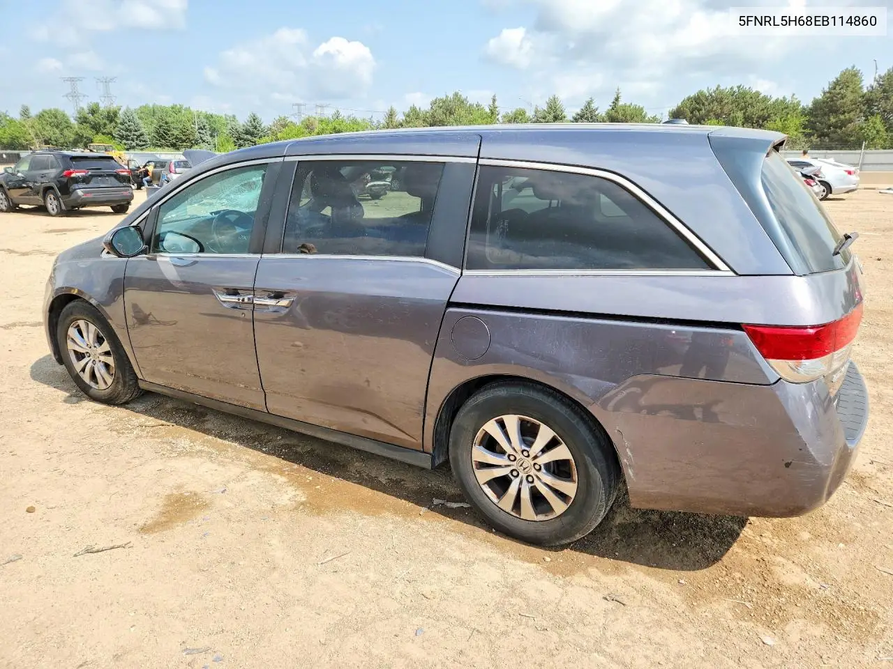 2014 Honda Odyssey Exl VIN: 5FNRL5H68EB114860 Lot: 62158186
