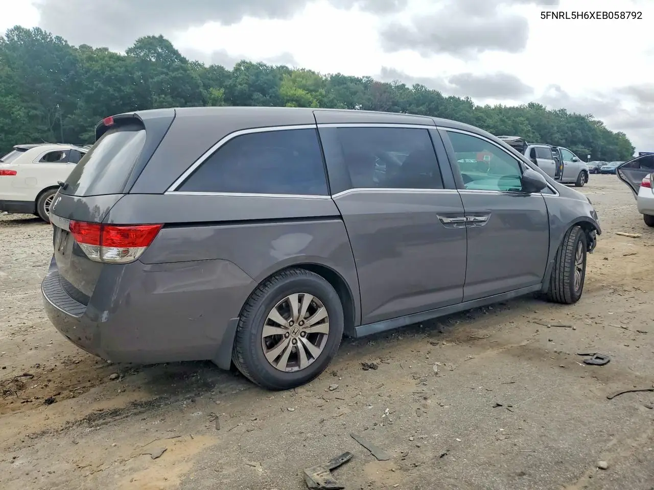 2014 Honda Odyssey Exl VIN: 5FNRL5H6XEB058792 Lot: 62213876