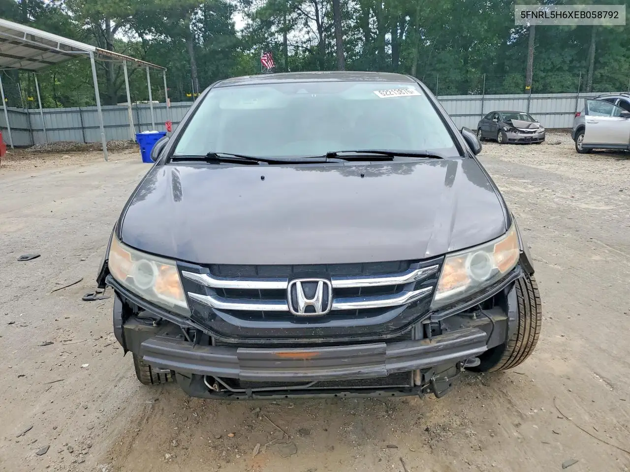 2014 Honda Odyssey Exl VIN: 5FNRL5H6XEB058792 Lot: 62213876