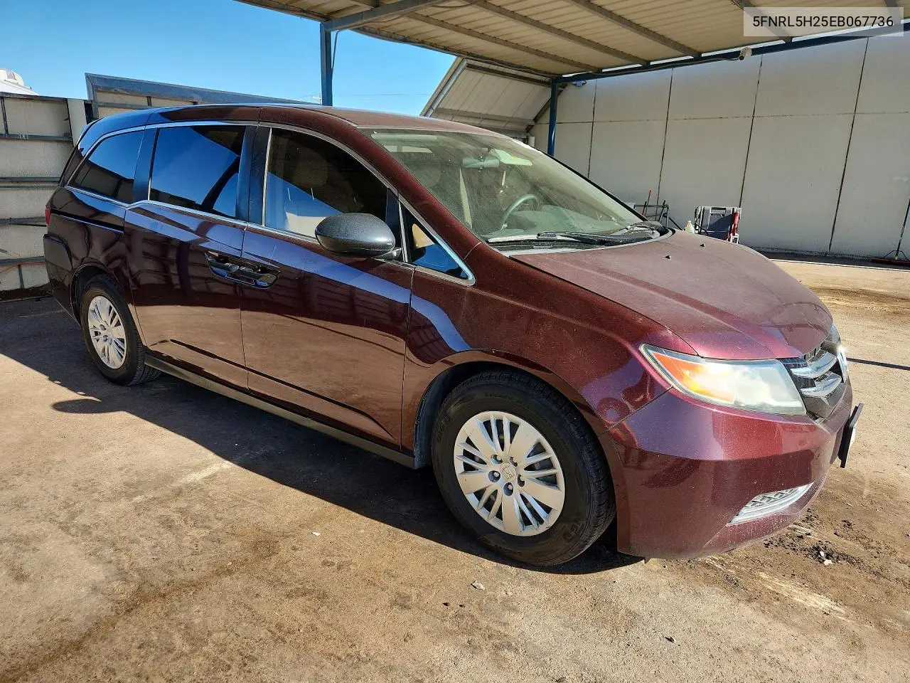 2014 Honda Odyssey Lx VIN: 5FNRL5H25EB067736 Lot: 62298406