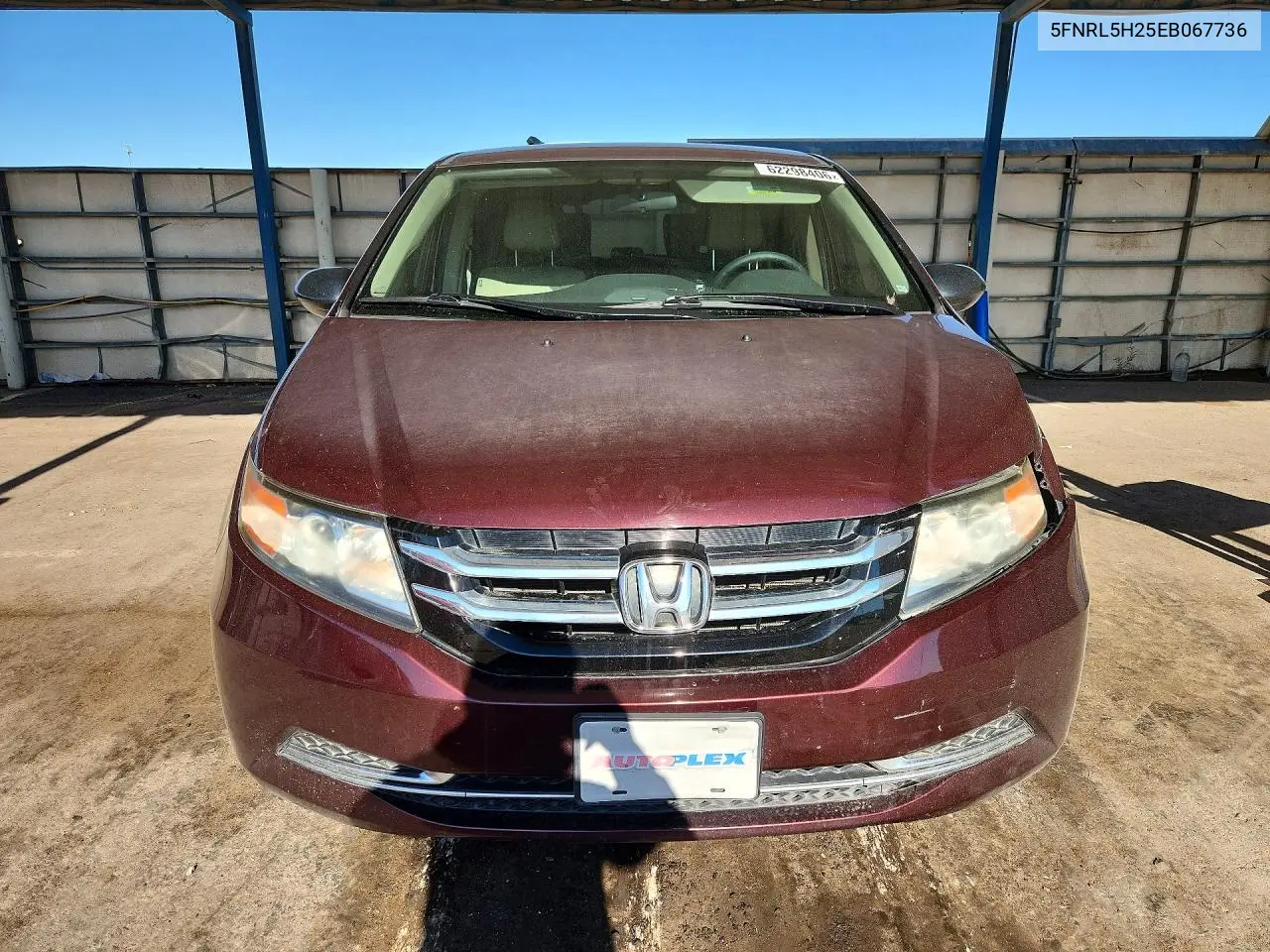 2014 Honda Odyssey Lx VIN: 5FNRL5H25EB067736 Lot: 62298406
