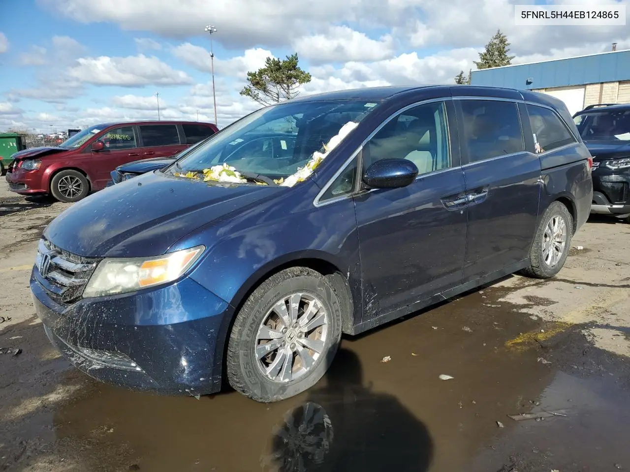 5FNRL5H44EB124865 2014 Honda Odyssey Ex