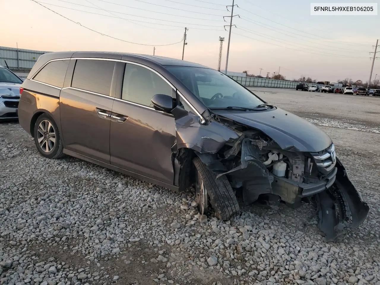 5FNRL5H9XEB106205 2014 Honda Odyssey Touring