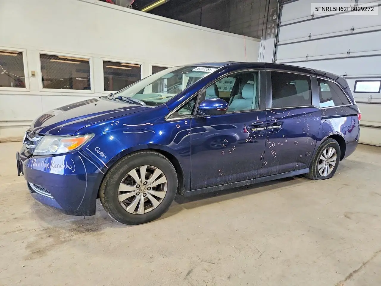 2015 Honda Odyssey Exl VIN: 5FNRL5H62FB029272 Lot: 56065786
